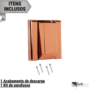 Acabamento para Válvulla de Vaso Sanitário Rose Gold Padrão Deca / Docol / Hydra