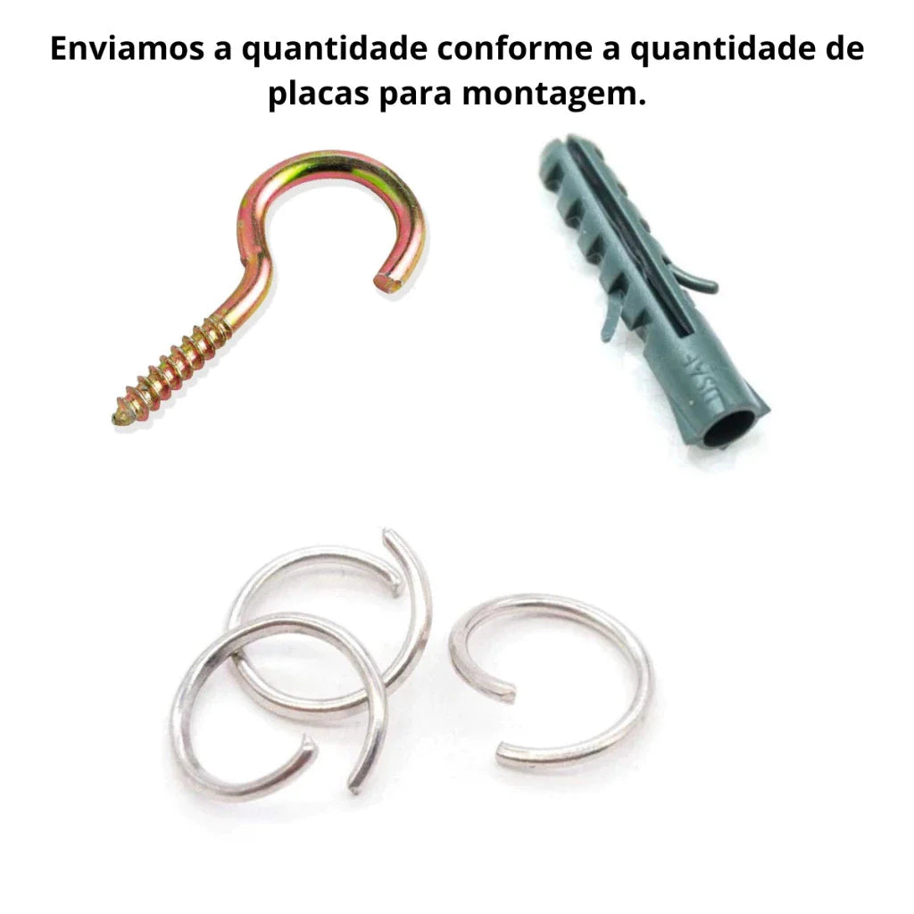 Placas Vazadas Decorativas Cobogó Arabesco MDF Kit 10 / 20 / 30 Unidades