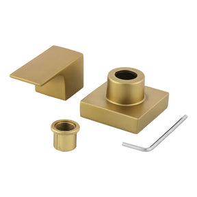 Acabamento Para Base De Registro Dourado Escovado Gaveta/Pressão Padrão Deca e Docol