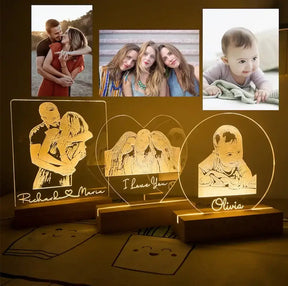 Luminária Personalizada com Foto 3D LED
